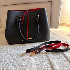 Aldo Black and Red Women's Handbag